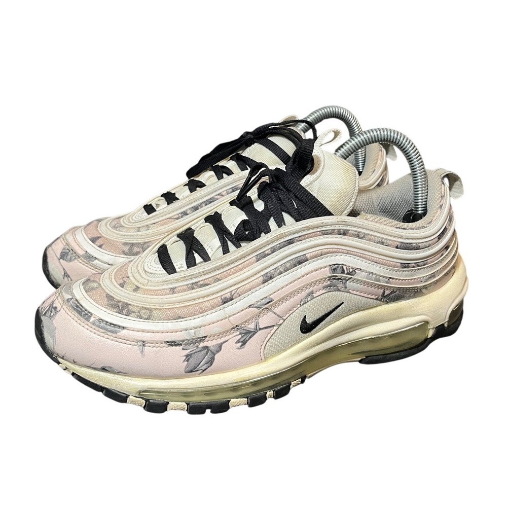 Nike‎ Air Max 97 Womens Size 9 Pink Floral Rose Print BV6119-600 Sneakers